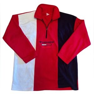 Tommy Hilfiger Y2K Sports Red Fleece Pullover